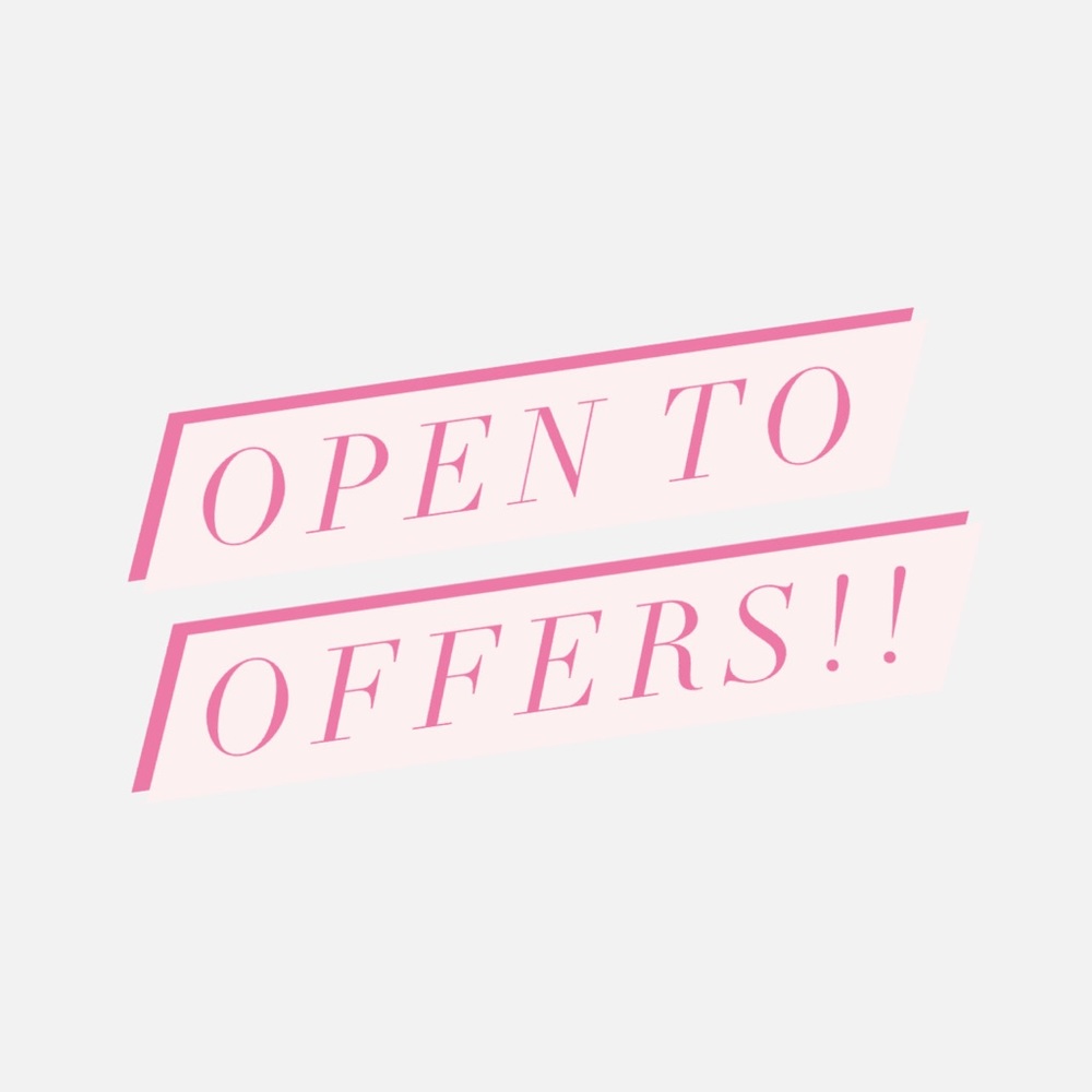 Feel free to make an offer on items you love! Thank you for your support!!